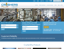 Tablet Screenshot of crushers-plus.com
